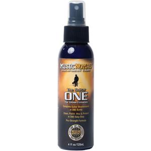 MusicNomad MN103 Guitar ONE All-in-1 Cleaner, Polish, and Wax, 4 oz., White