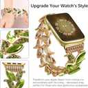 VIQIV Slim Bracelet Compatible with Apple Watch Bands, Size: 38/40/41/42mm(Series 11/10), Fit Wrist 5.7"-6.3") for Women, Stretchy Cute Thin Dressy Starlight Luxury Metal Strap for iWatch 