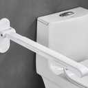 Toilet Grab Bars,Flip up Grab Bars for Bathroom,Folding Grab Bar,Safety Rail Wall Mounted,Non Slip Waterproof Handicap Bars.for Elderly Disabled and Pregnant (White,with Indicators)