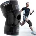 LETSHAKE Hinged Knee Brace for Men Women Adjustable Knee Support with Side Stabilizers for Knee Pain Relief, Meniscus Tear, Arthritis Pain and Support Plus Size ACL Knee Braces (Medium)