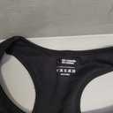Seamless Racer Back Sports Bra & Sports Leggings, Size Large, Black