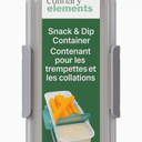 Culinary Elements Snack & Dip Container – 12.2 oz / 360 ml – Portable Food Storage with Separate Compartments for Snacks & Dips