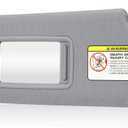 Gray Driver Left Side Sun Visor Replacement Compatible with Hyundai Elantra 2011 2012 2013 2014 2015 (Not Fit for GT) Replace 852103X000TX