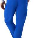Hanes Men's Scrubs Healthcare Pants, Scrub Pants for Men, Moisture-Wicking & Odor Control, 5 Pockets (Blue, M)