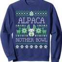Alpaca Nother Bowl - Funny Ugly Christmas Sweatshirt, Medium