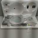 Bifocals Magnifying Desk Lamp with Clamp, 5 Diopter with 20 Diopter, 6 Inch Detachable Lens and 120PCS LEDs, 3 Color Modes 1200 Lumens Swivel Arm Magnifying Lamp with Light for Crafts (Black)