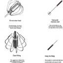 Stainless Steel Semi-Automatic Easy Whisk Handheld Mixer Hand Push Rotary Whisk Blender Egg Beater Hand Push Mixer Stirrer Egg Scrambler for Blending, Whisking, Frothing, Beating & Stirring, 14In