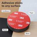 Strong Ceramic Round Magnets With Adhesive Backing (1x0.15"/25x4mm, 18 pcs) - Heavy Duty Sticky Magnets, Non-Corrosive, Versatile For Home, Office, Workshop, Whiteboard, Fridge And Hobby Use
