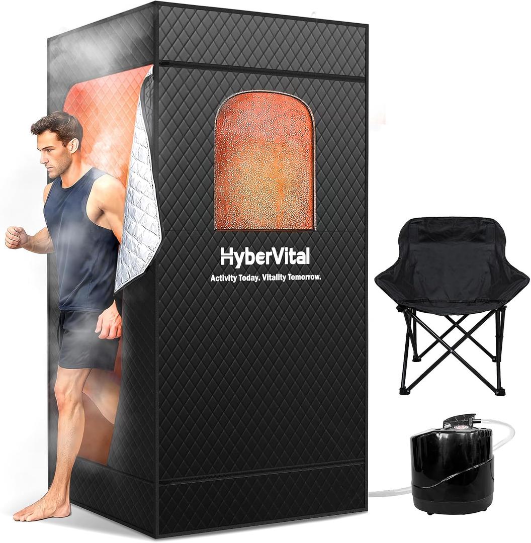 Portable Sauna for Home, Spacious Sauna Tent with 3.0L Fast-Heating Steamer Steamer & Ergonomic Chair for Full Body SPA, Easy Assembly Quick Heat-Up Sauna Experience