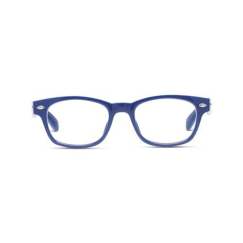 Peepers By PeeperSpecs Clark Blue Light Blocking Reading Glasses | Blue +2.50