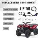 Manual 4wd Actuator Kit Compatible with Kawasaki Brute Force KVF650 750 Prairie KVF 360 4x4 Actuator 400 650 700 Suzuki Twin Peaks LTV700F Replace 1038-1035-2001 16172-0039