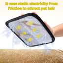 2 x XANGNIER Electrostatic Pet Hair Remover Glove,2pcs New Upgrade Double Sided Pet Hair Removal Glove Brush Tool,Reusable Cat&Dog Static Removal Grooming Mitt for Furniture,Carpet,Car Seat,Couch,Clothes