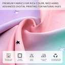 XiDi Curtains for Girls Bedroom Kids Room 2 Panels Colorful Rainbow Design Unicorn Wall Decor Blackout Pink Curtains Cute Mermaid Princess Room 34 Wide 63 Inches Long Grommet Drapes Pink Purple Green