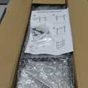 Mkono Floating Wall Shelves 3 Tier Rustic Hanging Shelf with Metal Bracket Wall Mount Wood Storage Display Shelves for Living Room Bathroom Bedroom Kitchen Office,Black (17")