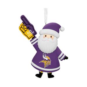Hallmark NFL Minnesota Vikings Santa Fan Christmas Ornament, Gifts for Sports Fans