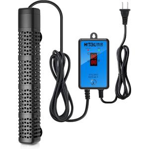 HiTauing Aquarium Heater, Upgraded 300W/500W Fish Tank Heater with Intelligent Leaving Water Automatically Stop Heating and Advanced Temperature Control System, Suitable for Saltwater and Freshwater (300W for 40-75 Gallon)
