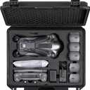 Waterproof Hard Case for DJI Mavic 4 Pro Creator Combo/ Fly More Combo Accessories, Travel Storage Bag for Mavic 4 Pro Flight Battery 5, Compatible with 100W/ 240W Power Adapter (Case and Foam Only)