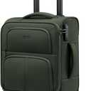 LOVEVOOK Underseat Carry On Luggage Airline Approved, 16 Inch Softside Suitcases with Spinner Wheels, Lightweight Carry-on Suitcase with TSA Lock for Women Men, Luggage for Travel Business Trip