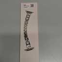 Wearlizer Compatible with Apple Watch Band 49/46/45/44/42mm Women, Dressy Stainless Steel Metal Jewelry Designer Gold Silver Chain Strap for iWatch (Series 3 2 1) 