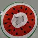 ANWA Adjustable Cat Cone Collar Soft, Cute Cat Donut Collar After Surgery, Kitten Recovery Cones to Stop Licking (Small, Watermelon)