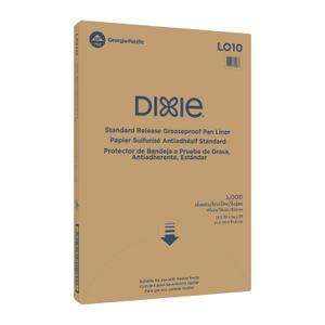 Georgia-Pacific Dixie Grease-Proof Non-Stick Pan Liner by GP PRO (Georgia-Pacific), White, LO10, 24.375'' Length x 16.375" Width, (Case of 1,000)