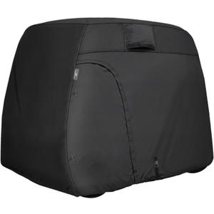 Explore Land Waterproof Golf Cart Cover Universal Fits for Most Brand 2/4/6 Passenger Car (Black)