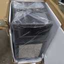 Safco Canmeleon Trash Can, 38 Gallons, Indoor and Outdoor Use, Durable & Weather-Resistant Commercial Garbage Can with Stone Panels, Black