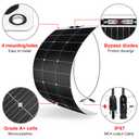 DOKIO 1000W Flexible Solar Panel Set, Ten 100W 18V ETFE Modules