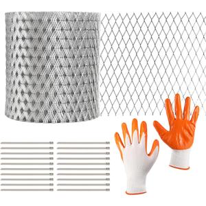 Gutter Guard 5 inch x 26 ft Leaf Filter Gutter Covers Leaf Guards for Gutters with 10 Fixed Cable Ties and Anti Scratch Gloves Rain Gutter Leaf Guard5 in x 26 ft