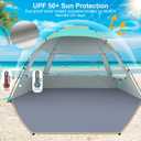 Gorich Beach Tent Sun Shelter for 8 Person with UPF 50 UV Protection, Lightweight & Easy Setup Beach Shade Canopy, Portable Beach Shade Tent Beach Cabana