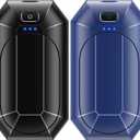 2 x Hand Warmers Rechargeable, Dnaleao 2 Pack 4000mAh Electric Portable Pocket Heater, Heat Therapy Great for Outdoors, Hunting, Golf, Camping, Warm Gifts (Black & Blue)