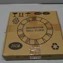 LEIKE Arabic Numeral Wall Clock 10IN Battery Operated Black, Silent Non Ticking, Wall Clocks for Living Room Decor, Small Classic for School, Office, Home, Kitchen, Bedroom