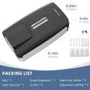 Soap Dispenser Wall Mount 28oz Commercial Hand Soap Dispenser for Bathroom Liquid Gel Hand Sanitizer Dispenser No Drilling Black