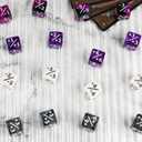 48 PCS Magic Counter Dice Plus 1 MTG Counters Dice Set Marble Life Buff Tokens D6 Dice Compatible with Magic The Gathering, TCG, Card Gaming Accessories, Purple