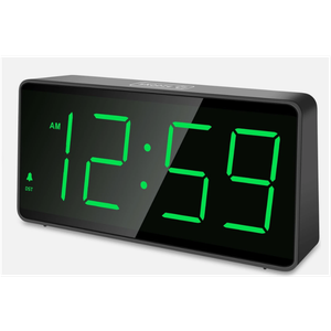 Peakeep Battery Operated Digital Alarm Clock for Bedrooms - Cordless Large Big