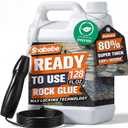 Rock Glue with Battery Powered Sprayer, 1 Gallon Ready-to-Use Mulch Hold for Landscaping, 100% Water-Permeable, Pet-Safe Non-Toxic Landscape Glue Spray for Rocks Binder, Pea Gravel Stabilizer