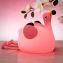 Flamingo Cute Night Light, Squishy Lamp Flamingo Decor, Valentines Day Gifts for her, Girls Pink Stuff Toy, Rechargeable Dimmable Silicone Kids Nightlight, Baby Nursery Dorm Bedside Lamps,Pink Flamingo