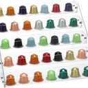 Acrylic Coffee Capsule Storage Holder Compatible, nespresso pod organizer, 5-Tier Large Capacity Coffee Capsule Countertop Storage Rack, Pods Organizer for Home, Office, Cafe Station