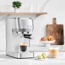 CASABREWS 3700 Essential Espresso Machine 20 Bar, Stainless Steel Cappuccino & Latte Coffee Maker with Steam Frother for Home, 43.9oz Water Tank, Silver