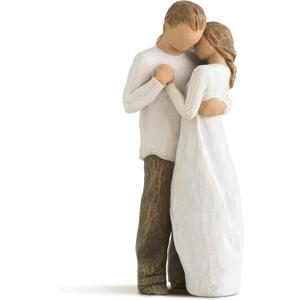 Willow Tree Embrace, Sculpted Hand-Painted Keepsake Box & Willow Tree Promise, Sculpted Hand-Painted Figure