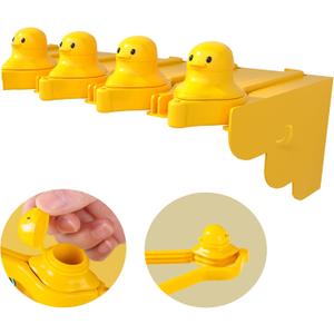 4 Pack Set Yellow Duck Shaped Chip Clips Food Bag Sealing Clips Keeping Food Fresh, Easy to Use and Store, Ideal for Various Seasoning And Food Bags Piping Bag Clips Bag Clips Bag Clips For Food