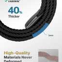 FAIRWIN Men's Golf Belt, Stretch Braided Elastic Woven Casual Jeans Belts 1 3/8" Nylon Web Work Belts for Men (Black, M)