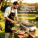 1500W Smokeless Electric Indoor Grill, 3 in 1 Korean Barbecue Grill with Net & Non-Stick Removable Plate and Magnet Strip, Temperature Control & Dishwasher Safe, Smokeless Korean BBQ for Kitchen Party