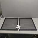 RV Entry Screen Door Grille,Upgraded Adjustable 16-31 in Width, 21.26 in Height, Metal Entry Screen Door Protector,Camper Screen Door Grill,RV Door Defender