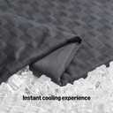 Amazon Basics Cooling Comforter, Soft Lightweight Waffle Weave Blanket for Hot Sleepers, Summer & All Season Bedding to Keep Cool for Night Sweats, 106"x90", King, Dark Gray