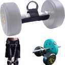 J Bryant Loading Dumbbells Strap for Dip Belt Squat Pull-up,Load Dumbbells Kettlebells on Barbells Weightlifting Accessory (1 piece M)