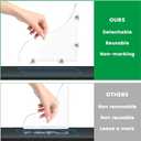 Daily Treasures 2Pcs Removable 9.06"x7.87" Shower Splash Guard with Silicone Sucker, Reusable Splash Guard for Shower, 3MM Thickened Bathtub Splash Guard,Detachable Bathtub Splash Guard for Tub