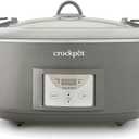 Crock-Pot Locking Lid 6qt Cook and Carry Programmable Slow Cooker Moonshine Green (Grey)