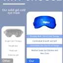 2PCS Cooling Eye Mask and Neck Ice Wrap,Cold Gel Eye Ice Pack for Sleep,Cooling Mask for Eyes,Reusable Ice Eye Patch Cold Compress for Puffy Eyes,Headache,Dark Circles,Migraines Relief,Blue