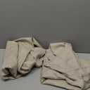 Faux Linen Curtains 72 Inch Length 2 Panels Set, Semi Light Filtering Soft Fabric Burlap Slub Textured Curtains for Living Room Bedroom Dining Room, Dual Rod Pocket, Khaki, 2x40Wx72L Inches